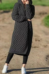 Nikkimoda Winter Solid Long Hoodied Sweater Cardigan