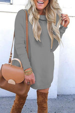 Nikkimoda Elisa Turtleneck Long Sleeve Knitting Dress