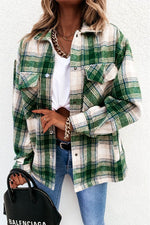 Nikkimoda Elin Pockets Casual Plaid Outwear