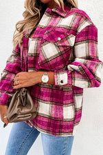 Nikkimoda Elin Pockets Casual Plaid Outwear