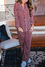 Nikkimoda Long Sleeve Button Down Printed Pajamas Set