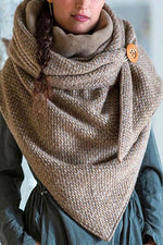 Nikkimoda Warm Button Shawl Scarf