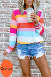 Nikkimoda Customized Striped Long Sleeves Pullover Top