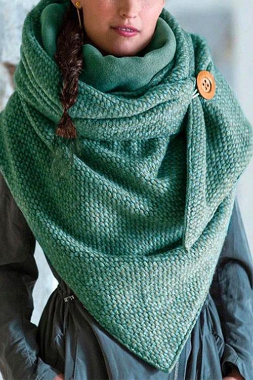 Nikkimoda Warm Button Shawl Scarf