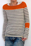 Nikkimoda Stripes Color Block Casual Sweater