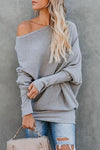 Nikkimoda Lera Crewneck Batwing Sleeve Pullover Sweater