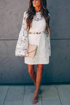 Nikkimoda Kerry Bell Sleeves Hollow Out Lace Dress