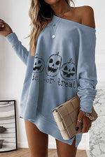 Nikkimoda Pumpkin Batwing Sleeve Sweatshirt