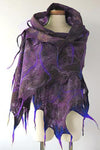 Nikkimoda Halloween Thunderstorm Rays Print Tassel Scarf