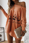 Nikkimoda Pumpkin Batwing Sleeve Sweatshirt