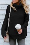 Nikkimoda Sweet Turtleneck Chunky Knit Sweater