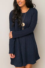 Nikkimoda Alicia Loose Cable Knit Dress