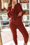 Nikkimoda Knit Pullover Sweater and Long Pants Set