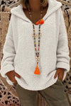 Nikkimoda Loose Knitting Hoodied Pullovers