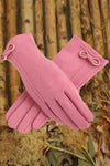 Nikkimoda Touchscreen Winter Gloves with Bowknot