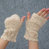 Nikkimoda Hollow Out Flower Fingerless Gloves