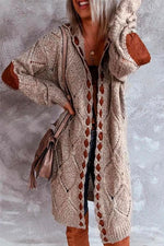 Nikkimoda Elvira Crochet Long Hoodied Cardigan