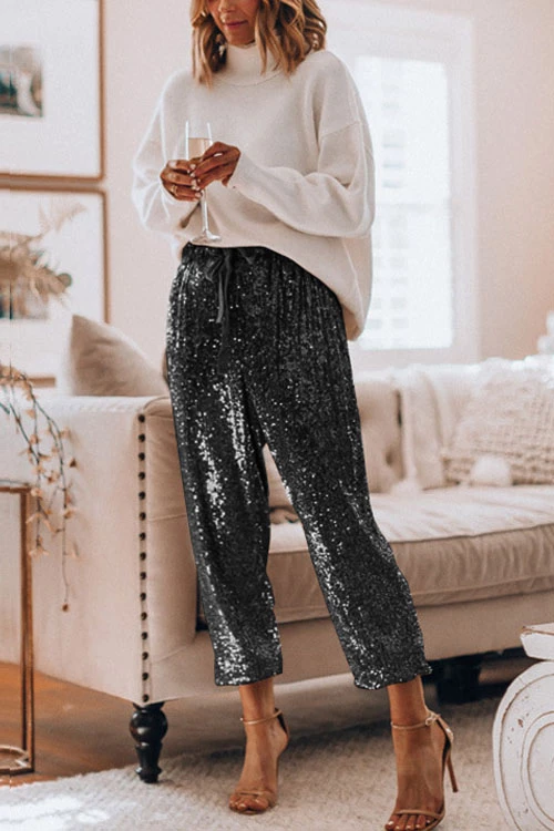 Nikkimoda Stylish Party Sequin Pants